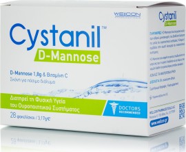 Cystanil D-Mannose για τη Διατήρηση της Φυσικής Υγείας του Ουροποιητικού 28x1.90gr