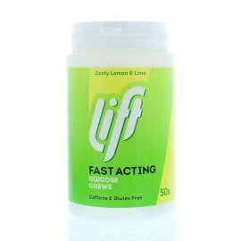 Дъвчащи глюкозни таблетки Lift Fast Acting 50 таблетки с вкус на лимон и лайм