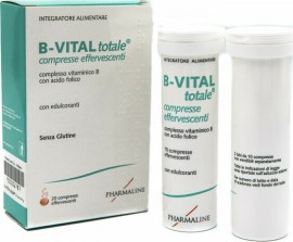 Pharmaline B-Vital Totale Complex Σύμπλεγμα Βιταμινών Β με φολικό οξύ 20tabs Αναβράζοντα