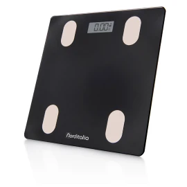 Norditalia Умна везна с монитор за телесни мазнини и Bluetooth в черно BI-150 1 бр.