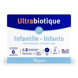 Ultrabiotique Infantile Συμπλήρωμα Διατροφής Προβιοτικά για Παιδιά 7 φακελίσκοι