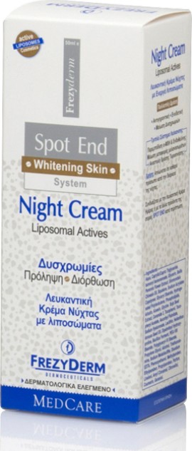Frezyderm Spot End Κρέμα Προσώπου Νυκτός για Πανάδες & Λεύκανση με Βιταμίνη C & Ceramides 50ml