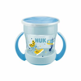 Nuk Mini Magic Cup με Χείλος και Καπάκι 6m+ Σιελ 160ml 10.751.278