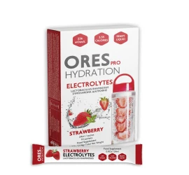 Eifron ORES PRO електролити Електролити с пробиотици с вкус на ягода 10 сашета