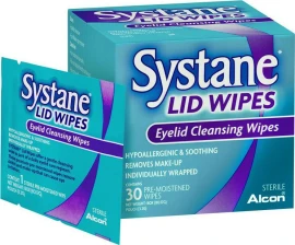 Systane Lid Wipes Кърпички за почистване и премахване на грим на клепачи 30 бр.