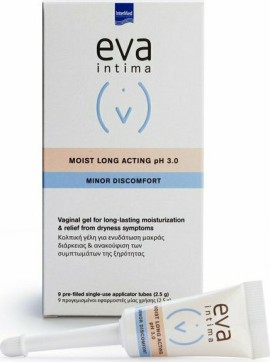 Eva Intima Minor Discomfort Moist Long Acting pH 3.0 Κολπική Γέλη Κατά της Ξηρότητας 2.5gr x 9τμχ