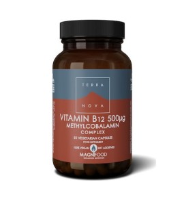 TerraNova Vitamin B12 Methylcobalamin Complex 500mcg 50caps