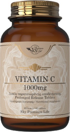 Sky Premium Life Vitamin C 1000mg Παρατεταμένης Αποδέσμευσης 60tabs