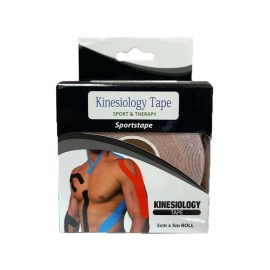 Lamed Kinesiology Tape Ταινία Κινησιοθεραπείας 5cm x 5m Μπεζ 1τμχ