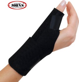 JOHNS Wrist Support Νάρθηκας Καρπού Αντίχειρα Νεοπρένιο Μαύρο One Size 1τμχ 120217