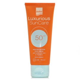 InterMed Luxurious Suncare High Protection Face Cream, Αντηλιακή Κρέμα Προσώπου SPF50 75ml