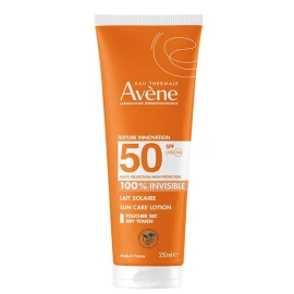 Avene Eau Thermale Lait Solaire 100% невидим слънцезащитен лосион за лице и тяло SPF50 250 мл
