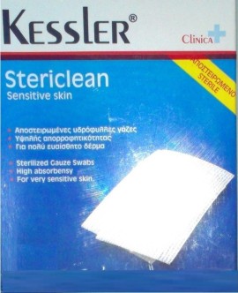 Kessler Stericlean Αποστειρωμένες Γάζες 15x15cm 12τμχ