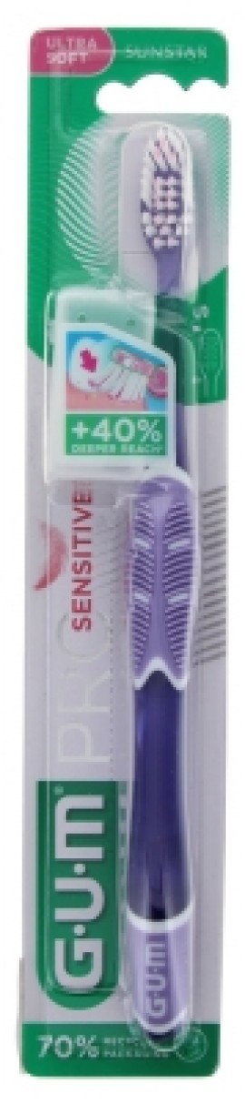 GUM Sensitive Ultra Soft 510 Πολύ Μαλακή Οδοντόβουρτσα για Ευαίσθητα Ούλα Μωβ 1τμχ