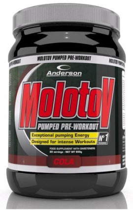 Anderson Molotov Pumped Pre-Workout Ενεργειακή Φόρμουλα για Εντονη Προπόνηση 600gr Γεύση Cola