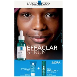 La Roche Posay PROMO 2025 με Effaclar Serum Ορός 30ml & ΔΩΡΟ Effaclar Gel Αφρώδες Τζελ Καθαρισμού 50ml & ΔΩΡΟ Effaclar A.Z Gel-Cream Κρέμα Κατά Της Ακμής 3ml