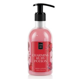 Lavish Care Body Lotion Charming Ruby Potion Ενυδατική Κρέμα Σώματος Με Άρωμα Ρόδι 300ml