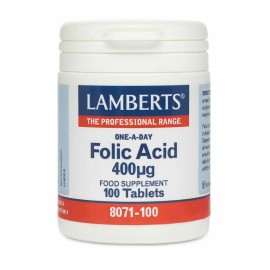 Lamberts Folic Acid 400mcg 100tabs