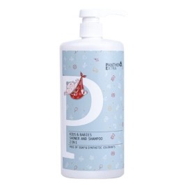 Panthenol Extra Kids & Babies Shower and Shampoo 2 in 1 Σαμπουάν - Αφρόλουτρο για Βρέφη και Παιδιά 1lt