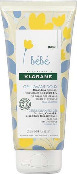 Klorane Bebe Gentle Cleansing Gel 200ml