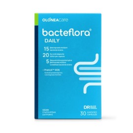 Olonea Bacteflora Daily Φόρμουλα με Προβιοτικά και Πρεβιοτικά 30 φυτικές κάψουλες