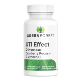 Формула Green Forest UTI Effect с червена боровинка и D-маноза за здраве на пикочните пътища 30 капсули
