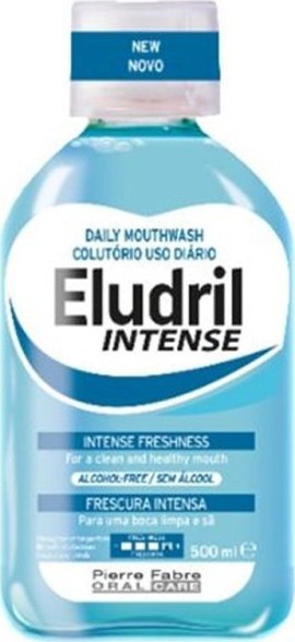 Elgydium Eludril Intense Freshness Alcohol-Free, Εντονο Αρωμα Μέντας 500ml