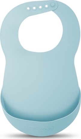Suavinex Σαλιάρα Σιλικόνης Forest Blue 1τμχ