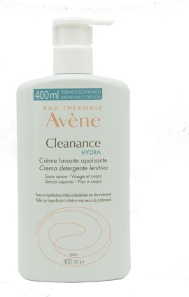 Avene Cleanance Hydra Soothing Cleansing Κρέμα Καθαρισμού κατά της Ακμής για Λιπαρές Επιδερμίδες 400ml