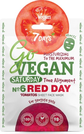 7 Days Go Vegan Sheet Mask Red Day 25g