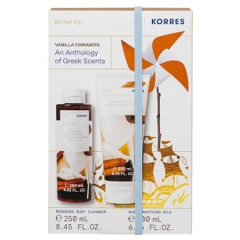 Korres PROMO 2025 An Anthology of Greek Scents με Vanilla Cinnamon Renewing Αφρόλουτρο 250ml & Vanilla Cinnamon Smoothing Milk Ενυδατικό Γαλάκτωμα Σώματος 200ml