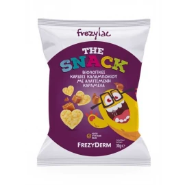 Frezyderm Frezylac The Snack Органични царевични сърца със солен карамел Органични царевични сърца без захар 30 г