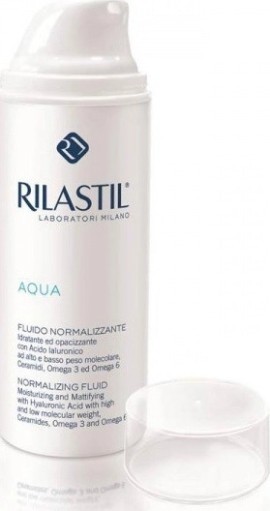 Rilastil Aqua 24ωρη Ενυδατικό Κρεμογαλάκτωμα Προσώπου για Κανονικές / Μικτές Επιδερμίδες με Υαλουρονικό Οξύ 50ml