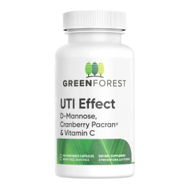 Формула Green Forest UTI Effect с червена боровинка и D-маноза за здраве на пикочните пътища 60 капсули