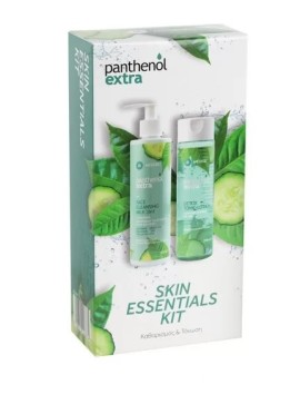 Panthenol Extra PROMO PACK Skin Essentials Kit με Face Cleansing Milk 3in1 250ml & Detox Tonic Lotion 200ml