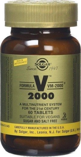 Solgar VM-2000 Πολυβιταμινούχος Φόρμουλα 60tabs