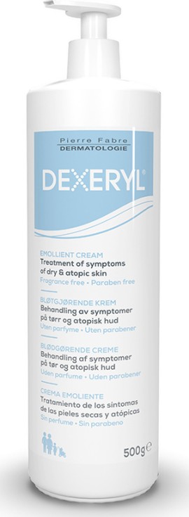 Pierre Fabre Dexeryl Emollient Cream Μαλακτική Κρέμα για το Ξηρό και Ατοπικό Δέρμα 500gr