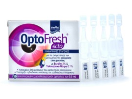 OptoFresh Ecto Οφθαλμικές Σταγόνες με Υαλουρονικό Οξύ σε Μονοδόσεις 10x0.5ml