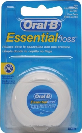 Oral-B Essential Floss Κηρωμένο Οδοντικό Νήμα 50m
