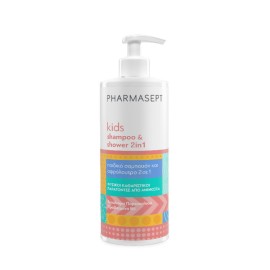 Pharmasept 2 σε 1 Kids Shampoo & Shower Gel, Παιδικό Σαμπουάν & Αφρόλουτρο σε Μορφή Gel 500ml