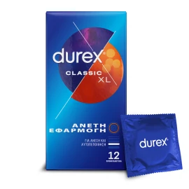 Презервативи DUREX Classic XL за комфортно прилягане 12 броя