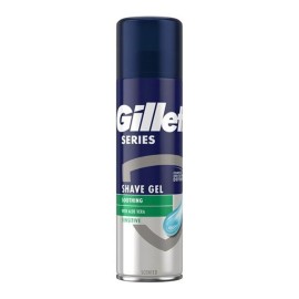 Gillette Sensitive Gel Ξυρίσματος με Αλόη για Ευαίσθητες Επιδερμίδες 200ml
