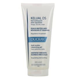 Ducray Kelual DS Cleansing Gel Καθαρισμός για Ευαίσθητο Δέρμα με Ερυθρότητα κατά των Νιφάδων και Λεπιών 200ml