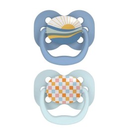 Dr Browns Πιπίλες Σιλικόνης Advantage Μπλε / Γαλάζιο για 0-6m Αγόρι 2τμχ PA12002