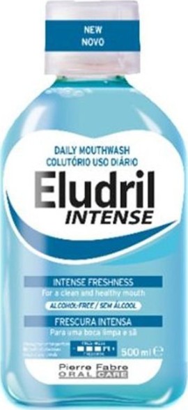 Elgydium Eludril Intense Freshness Alcohol-Free, Εντονο Αρωμα Μέντας 500ml