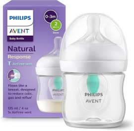 Philips Avent Πλαστικό Μπιμπερό Natural Response 0-3m 125ml SCY670/01