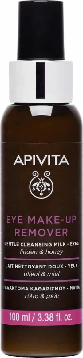 Apivita Eye Make Up Remover Ντεμακιγιάζ Ματιών Με Μέλι & Τίλιο 100ml