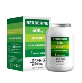 Losebig Berberine plus NAD, Βερβερίνη 500mg 120caps