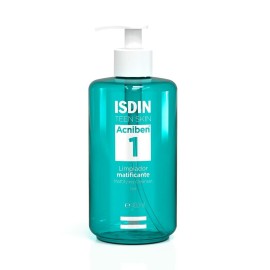 ISDIN Oily Skin Acniben 1 Mattifying Cleanser, Τζελ Καθαρισμού Προσώπου & Σώματος για Λιπαρή Επιδερμίδα 400ml
