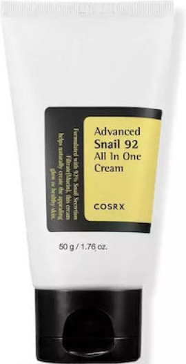 Cosrx Advanced Snail 92 All In One Αντιγηραντική & Αναπλαστική Κρέμα Προσώπου Ημέρας με Έκκριμα Σαλιγκαριού 50ml